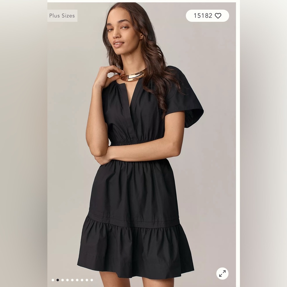 Anthropologie Somerset Elegant Black Dress